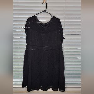 Torrid Black Lace Skater Dress